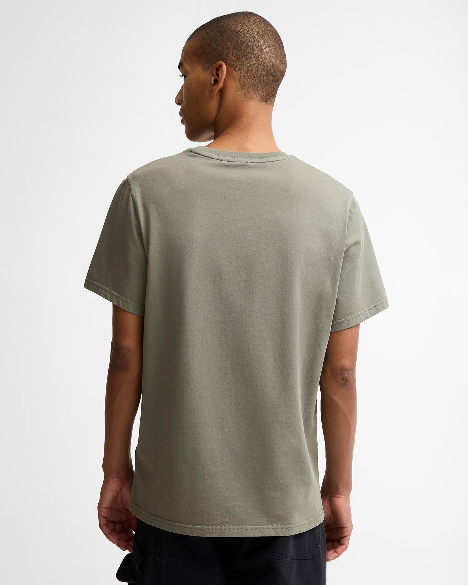 Washington Overdyed Logo Tailored T-Shirt Dusty Olive