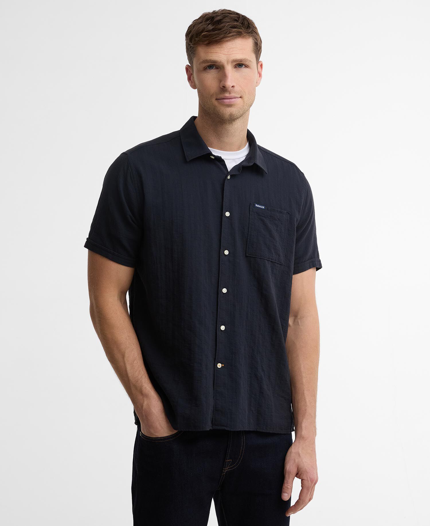 Kingswood Ripstop Short-Sleeved Shirt Dark Navy