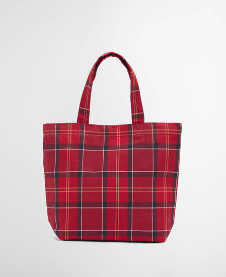Mini Telfield Tartan Tote Cardinal Tartan