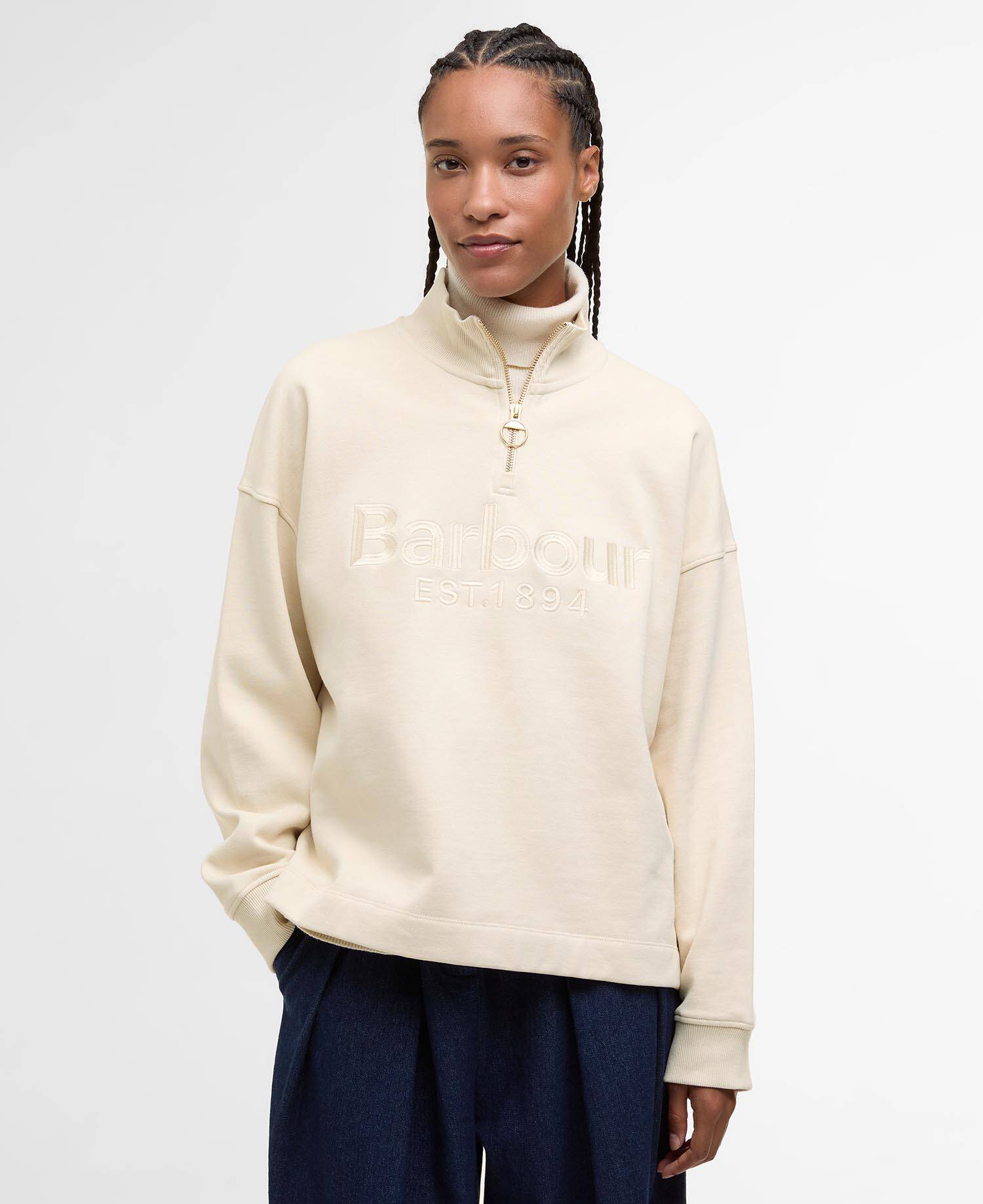 Pullover Sara Half-Zip Oat image number 0