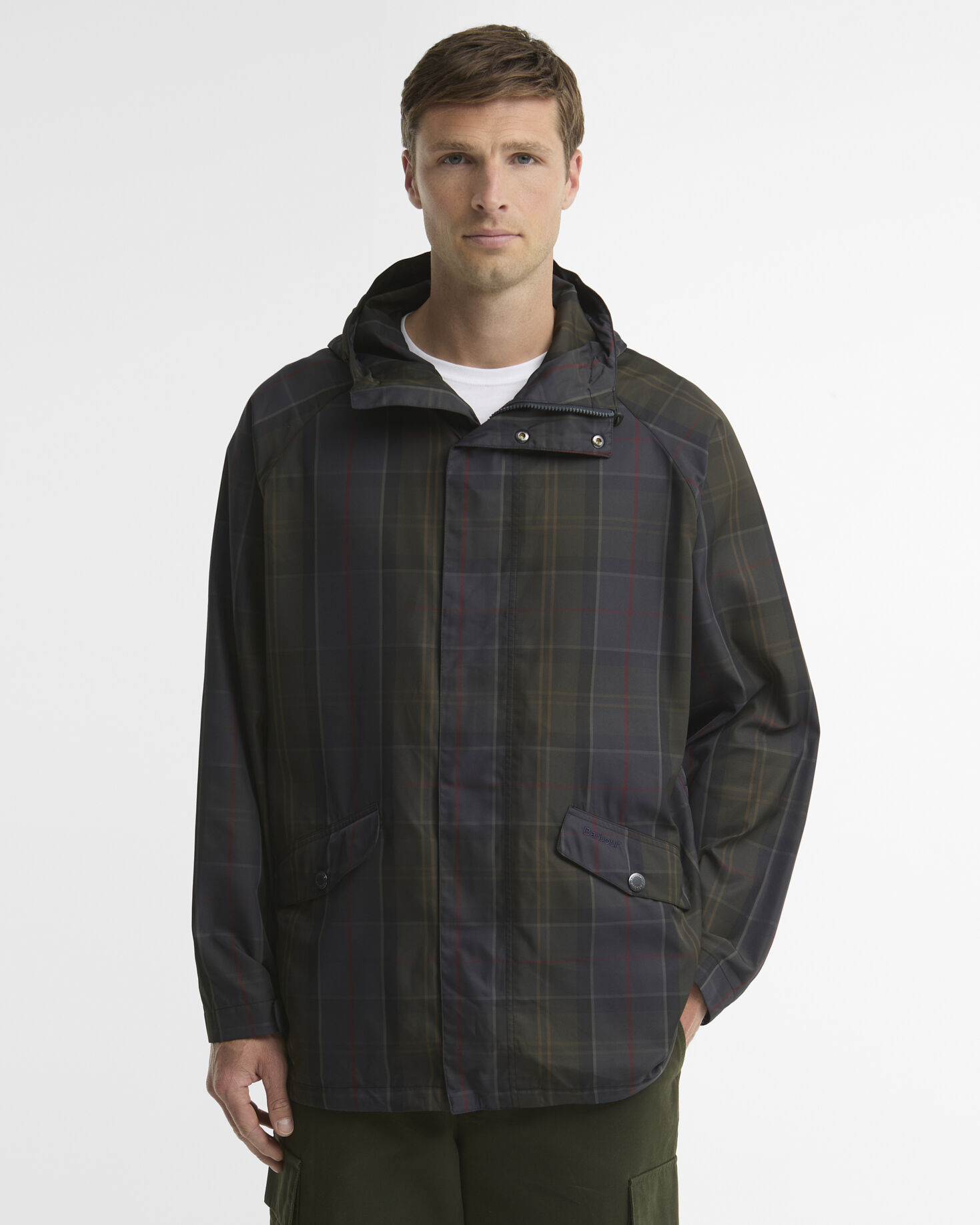 Giacca antipioggia in tartan Shadow Classic Tartan