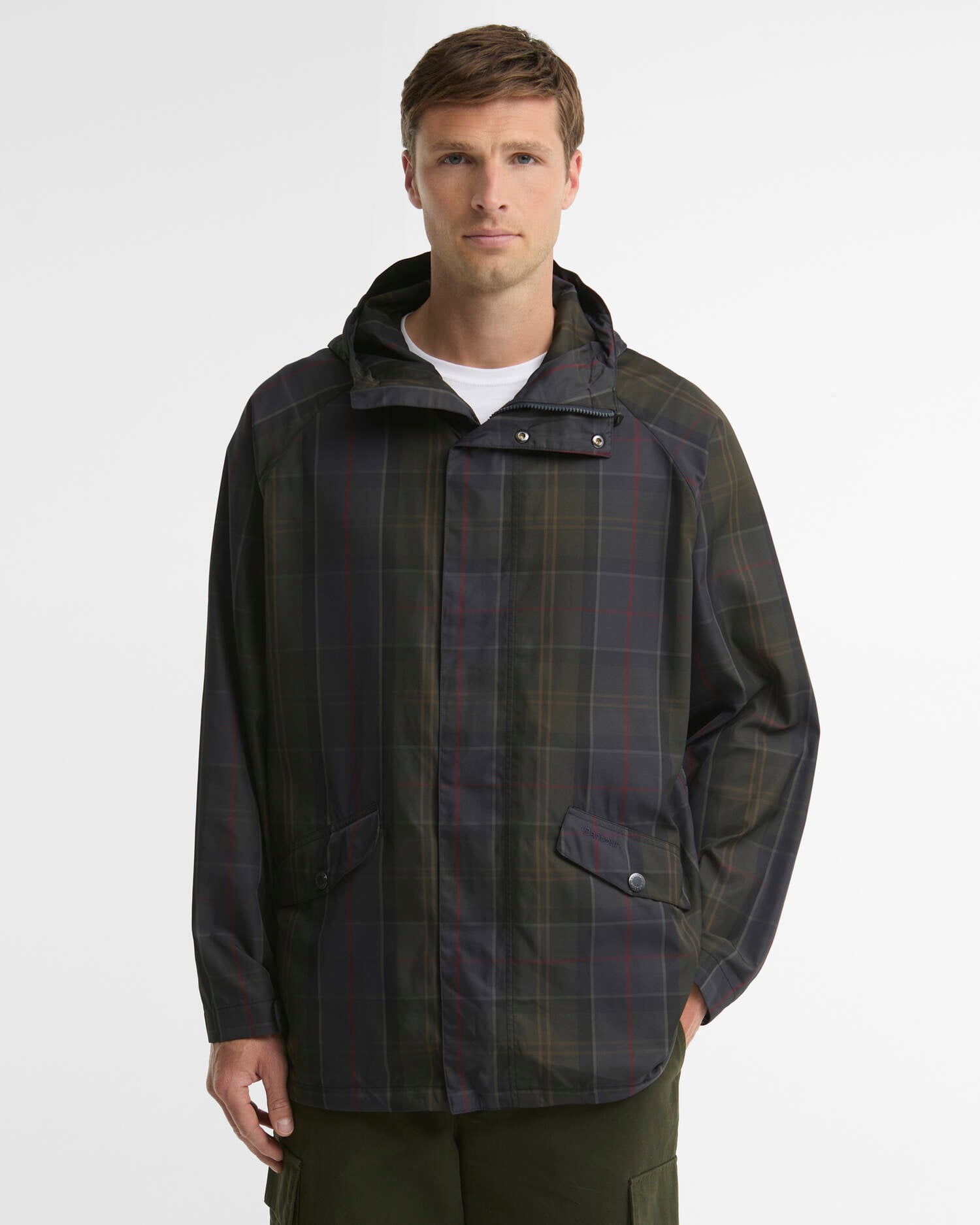Giacca antipioggia in tartan Shadow Classic Tartan image number 0