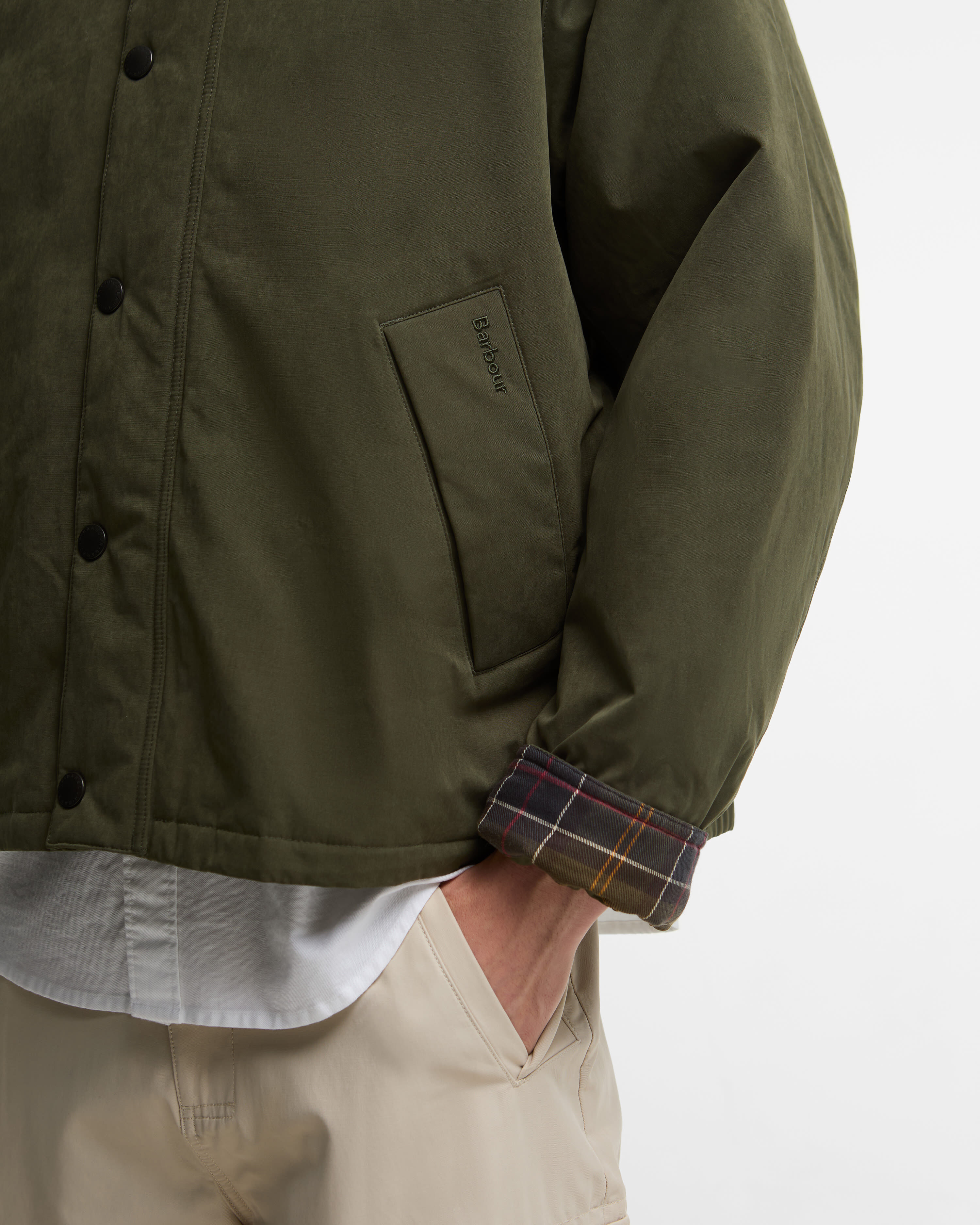 Oversized Padded Transport Jacket Olive