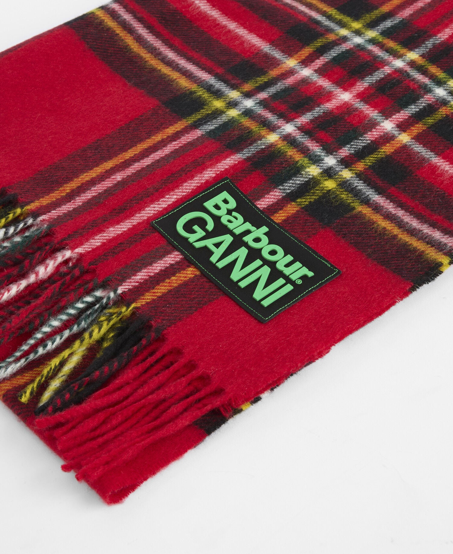 Barbour x GANNI Tartan Scarf Royal Stewart Tartan