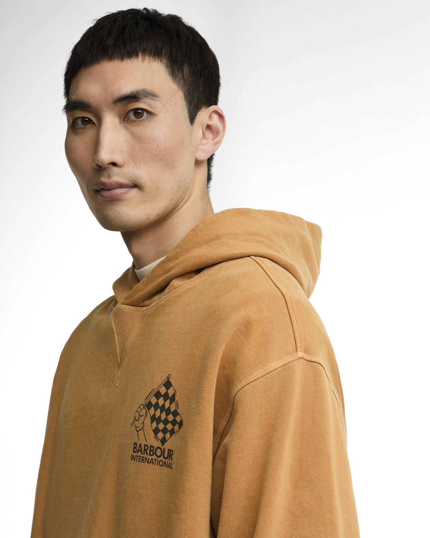 Eric Graphic Hoodie Honey image number 3