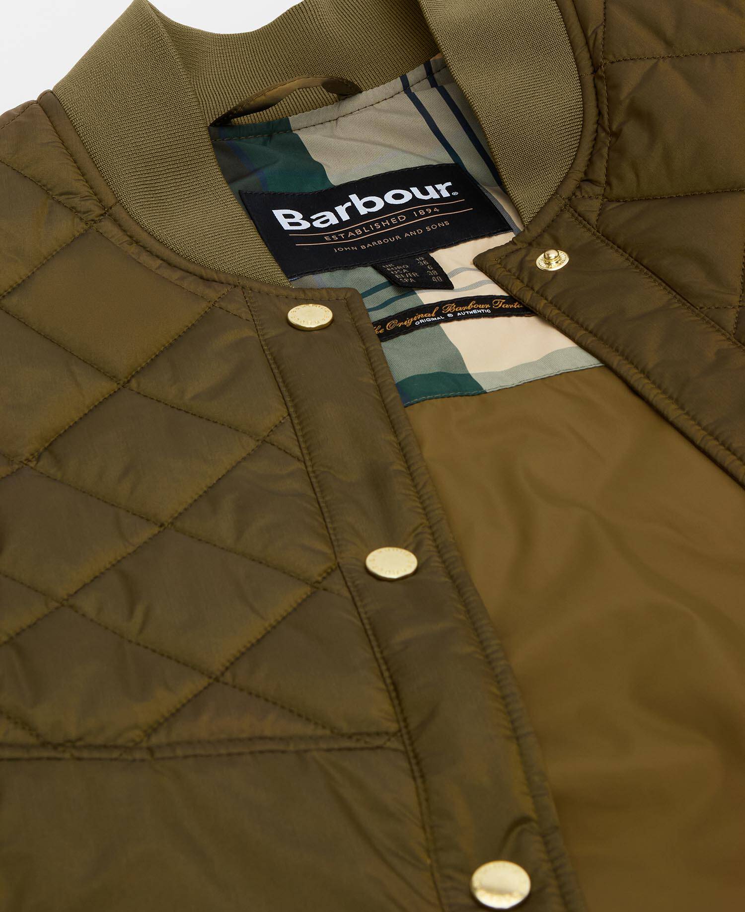 Steppjacke Wetherby Golden Olive/Ancient Tartan image number 5