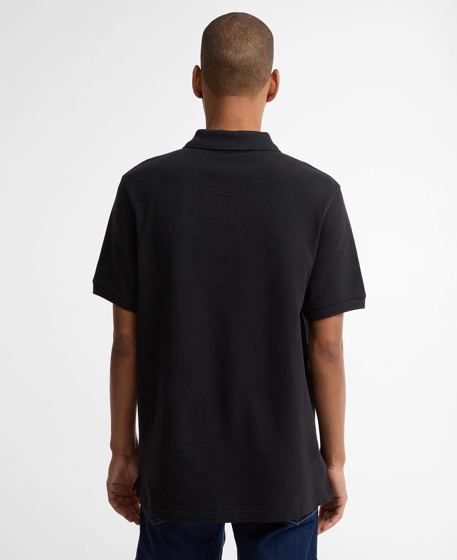 Tartan Pique Polo Shirt Black/Classic