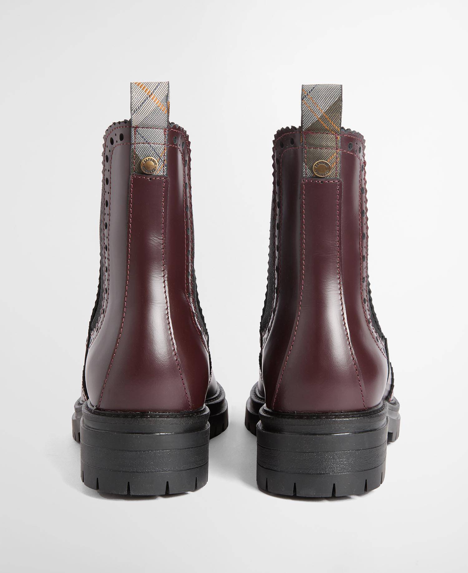 Stivaletti Chelsea in pelle verniciata Fawne Cherry Glace image number 2