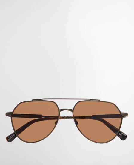 Tom Aviator Sunglasses Dark Gun / Tortoise