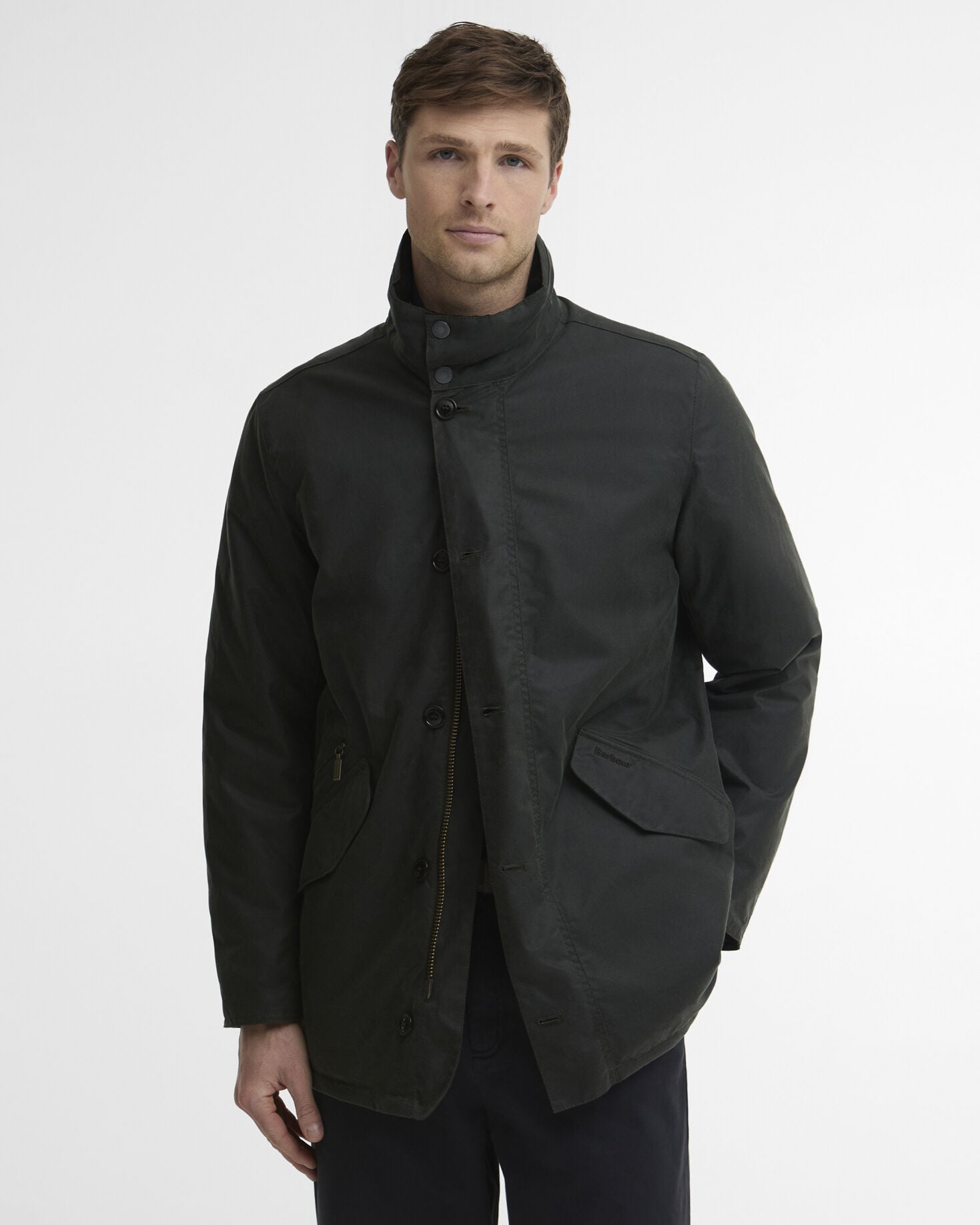 Modern Powell Waxed Jacket Sage
