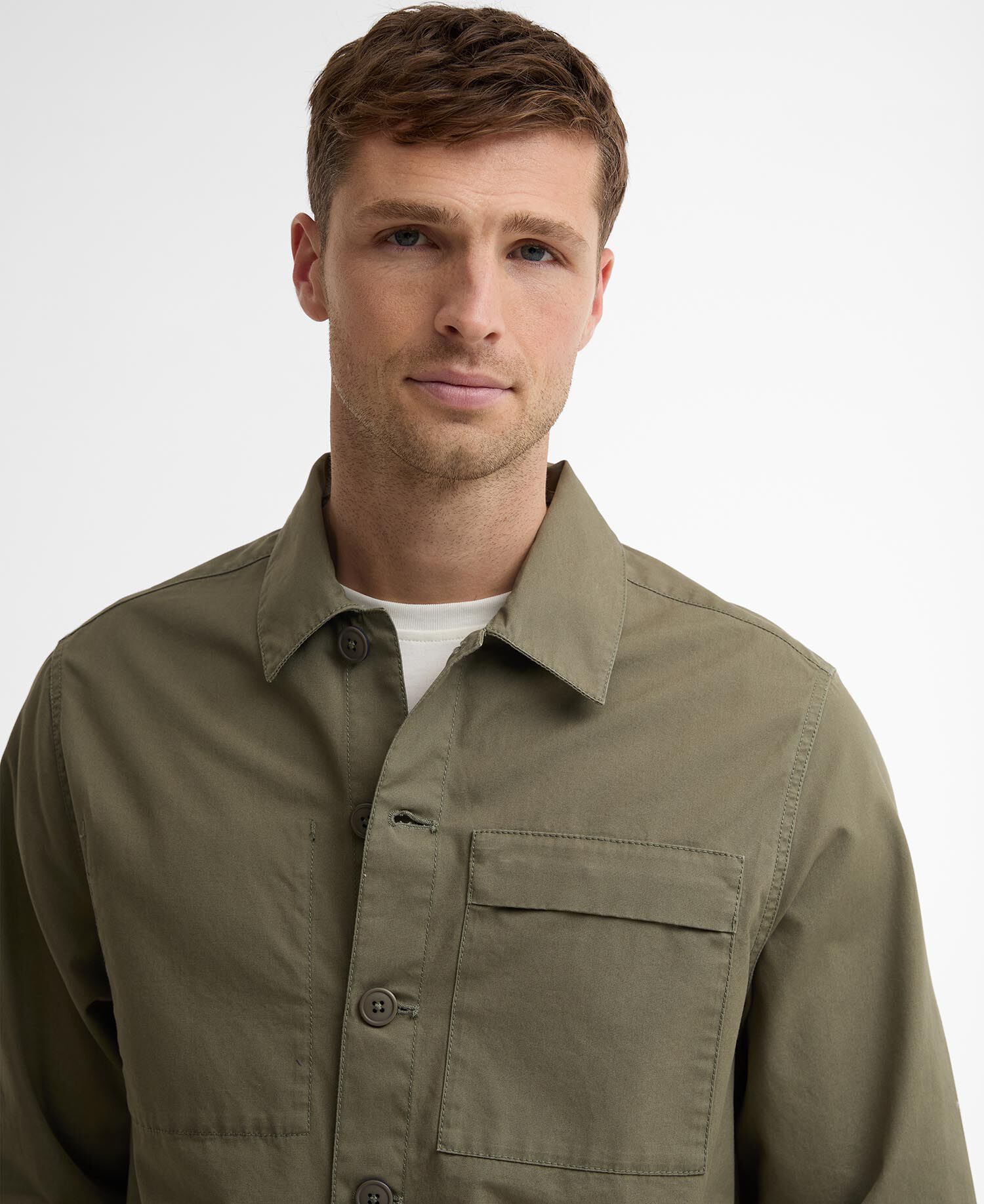 Sherburn Overshirt Dusty Olive