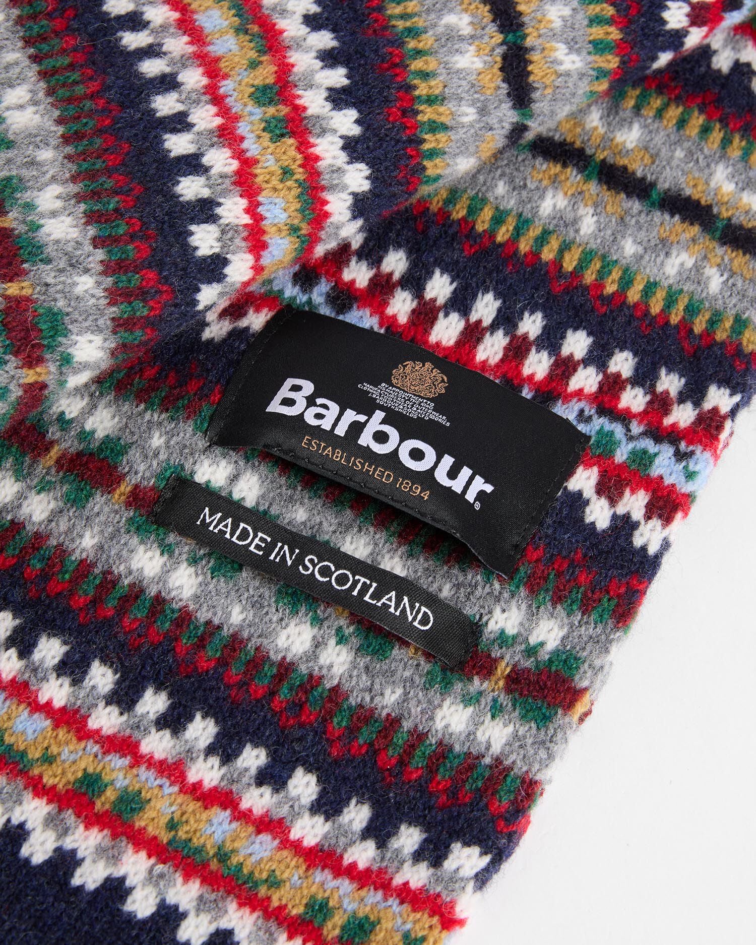 Sciarpa Scottish Fair Isle Navy
