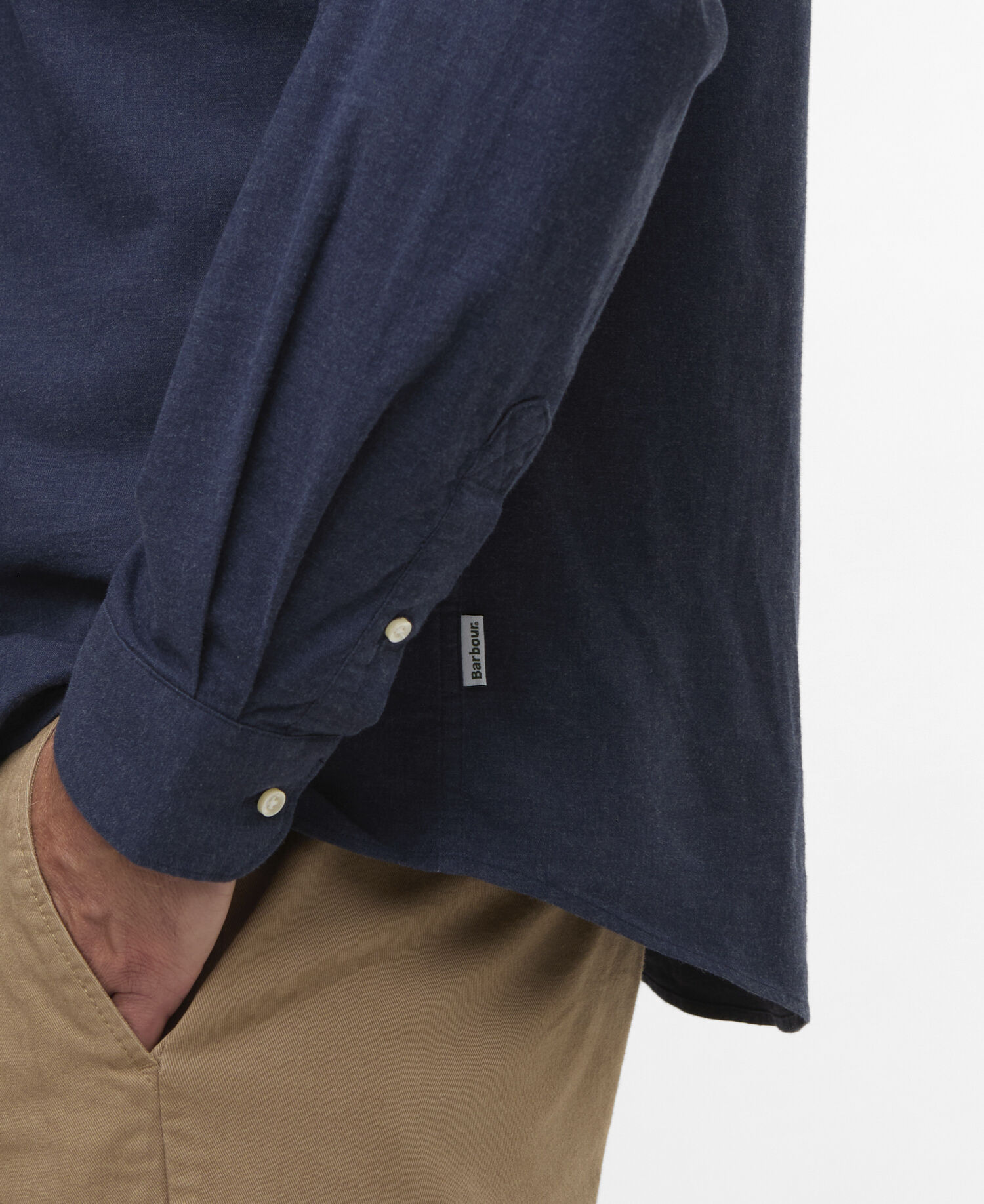 Aukside Regular Shirt Navy Marl