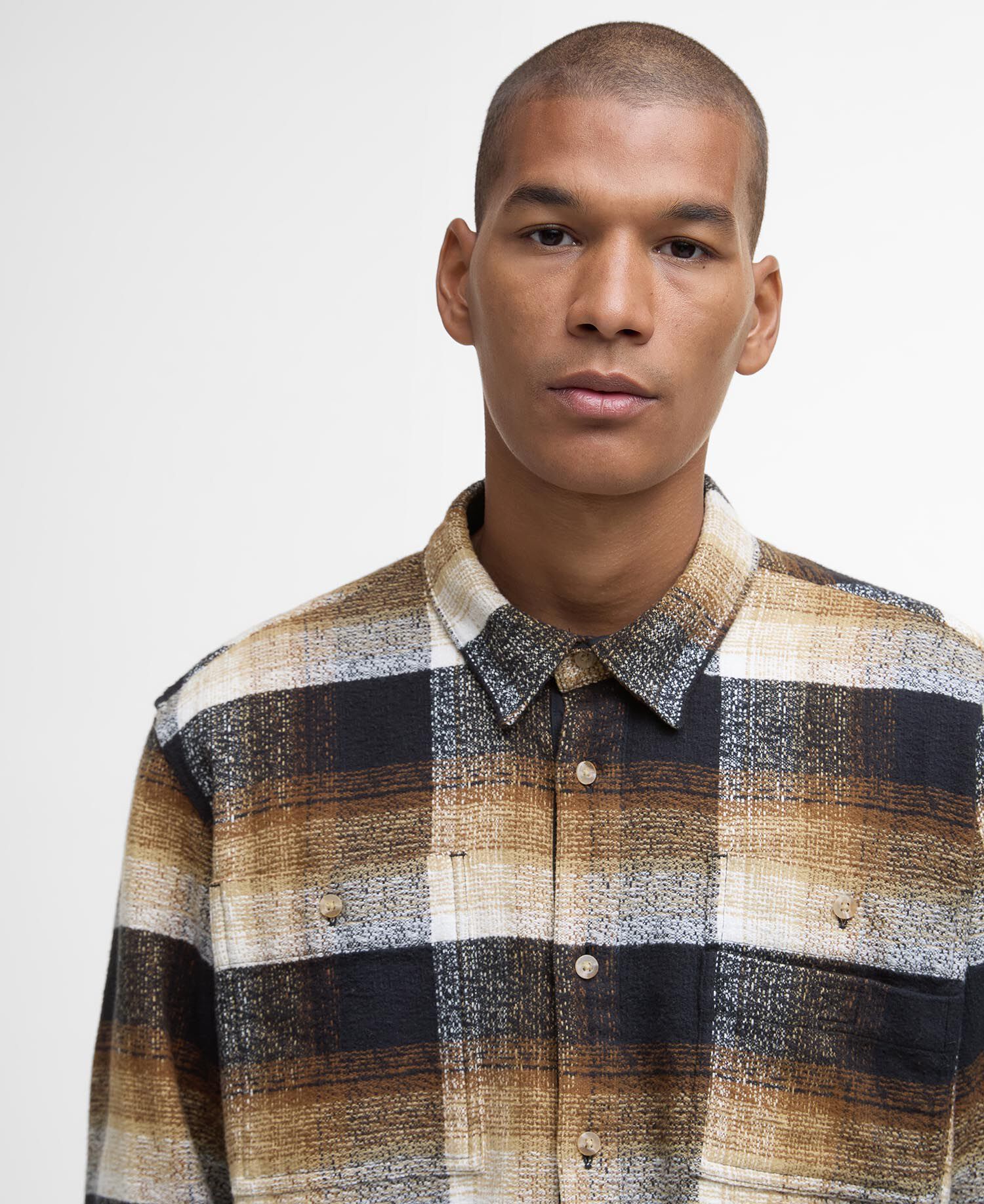 Hemd Woodfoot Checked Relaxed Black