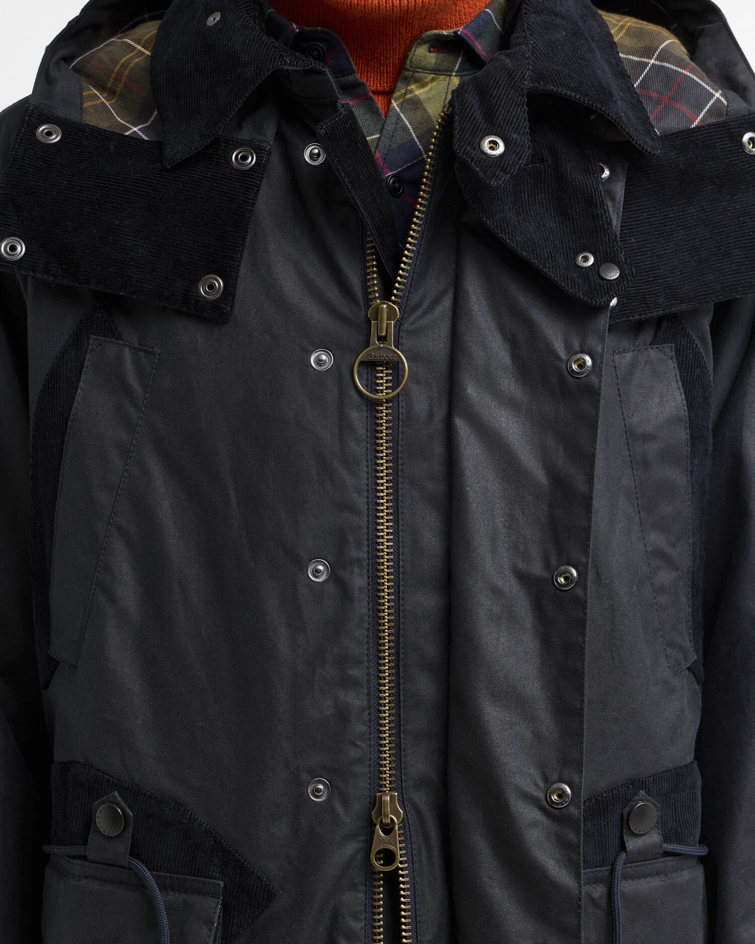 Giacca cerata lunga Barbour x Norbit Navy image number 6