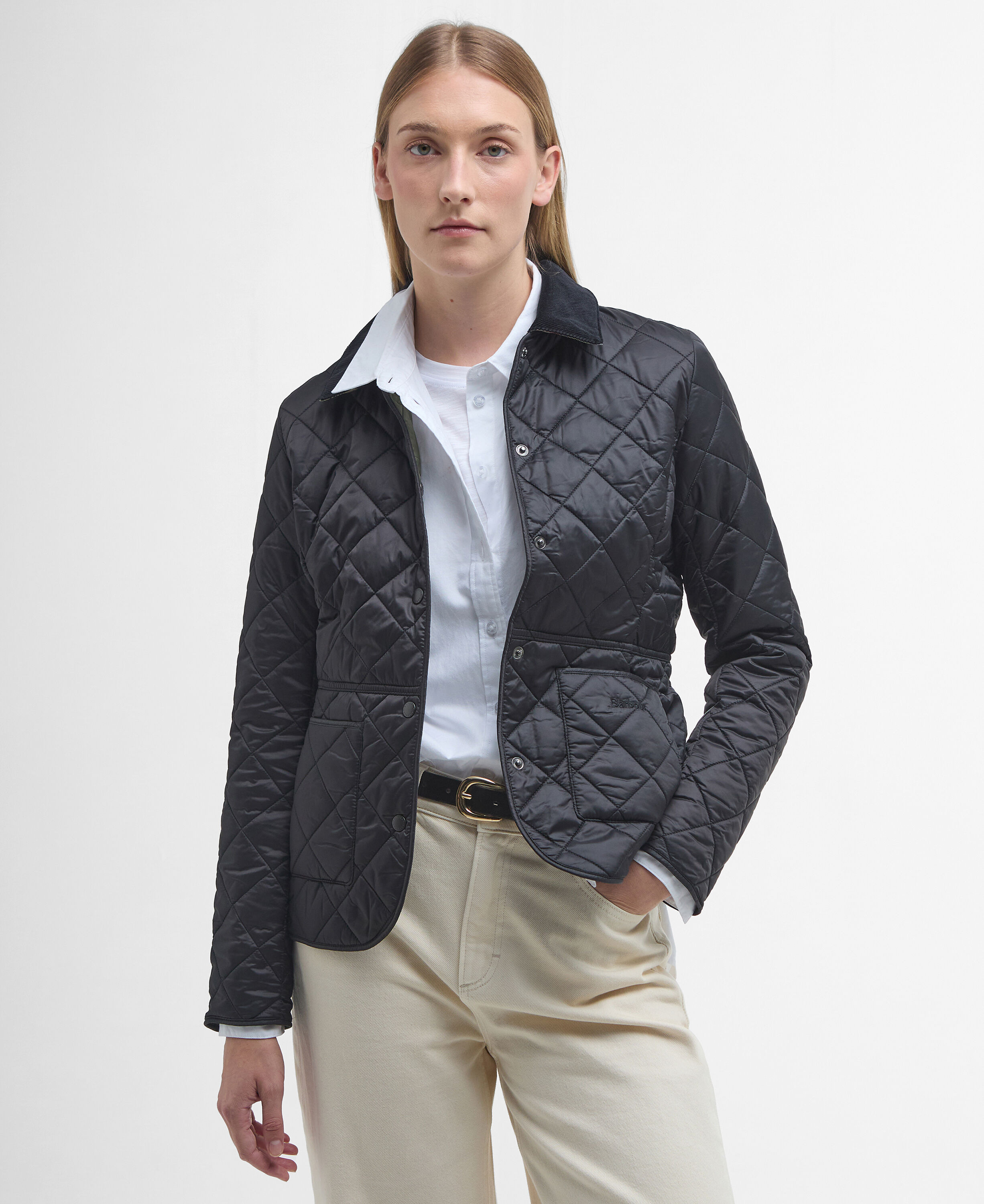 Deveron Quilted Jacket Black-Olive
