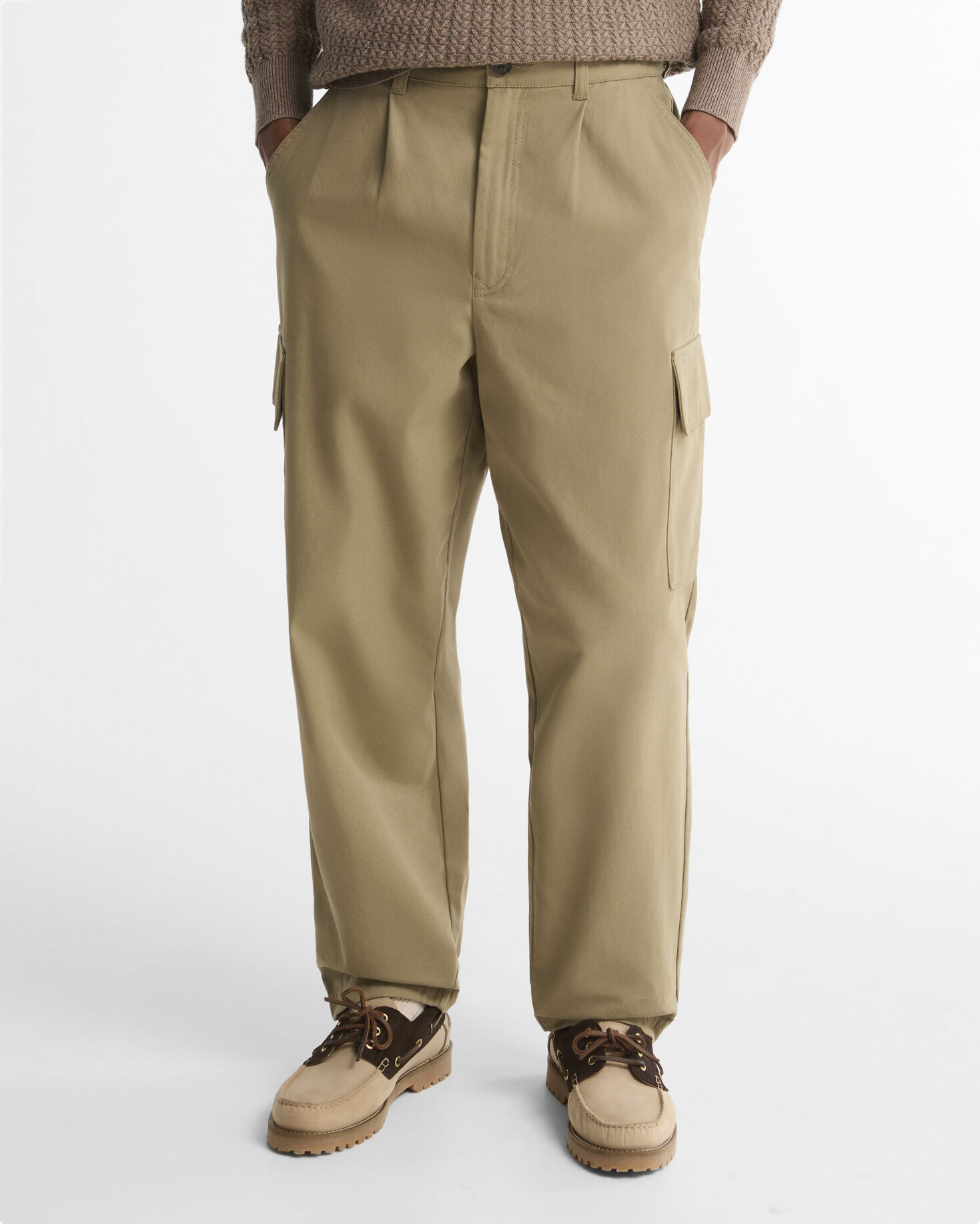 Barbour Hose Washed Cargo Relaxed Mushroom