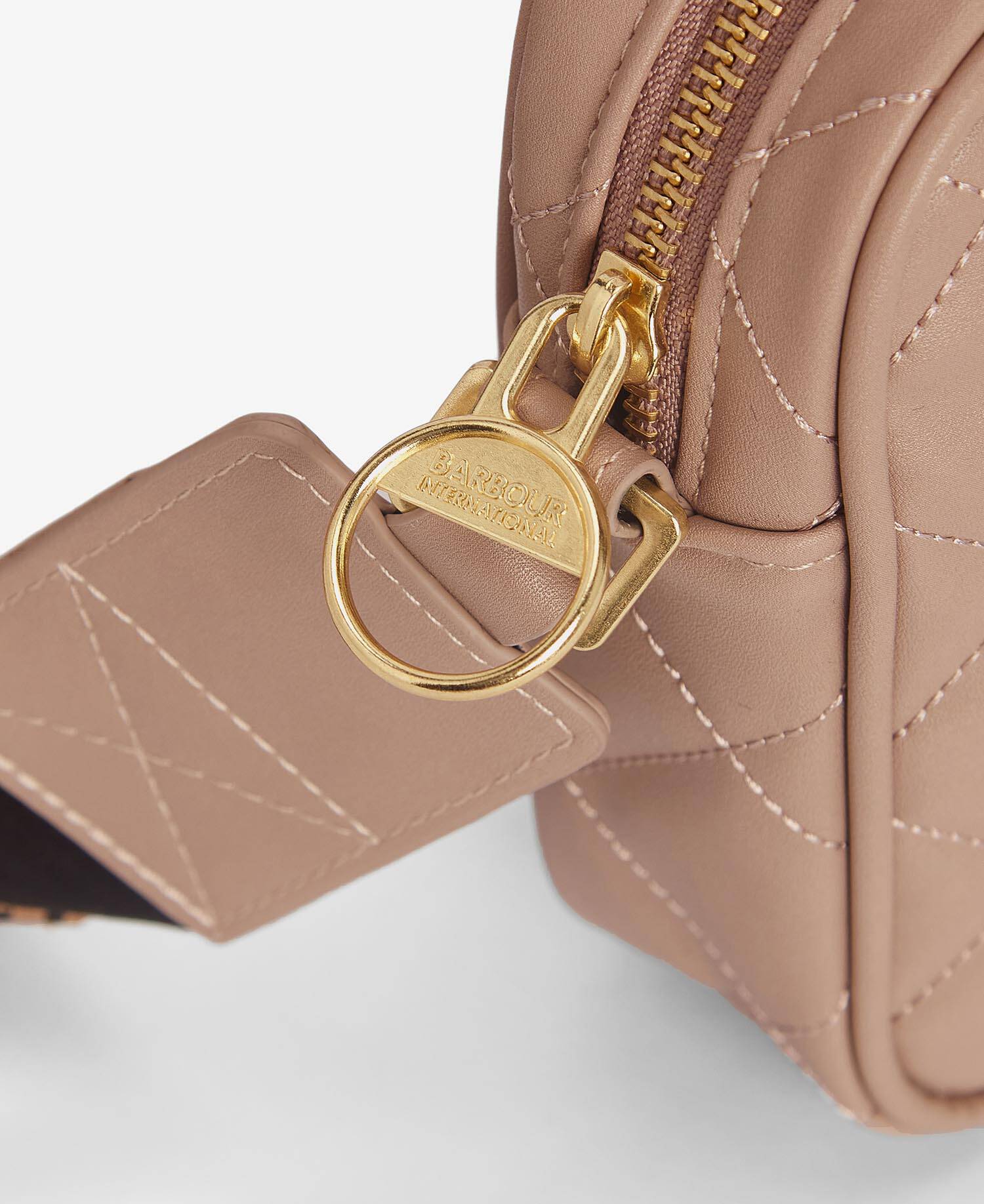 Sloane Quilted Crossbody Bag Camel image number 4