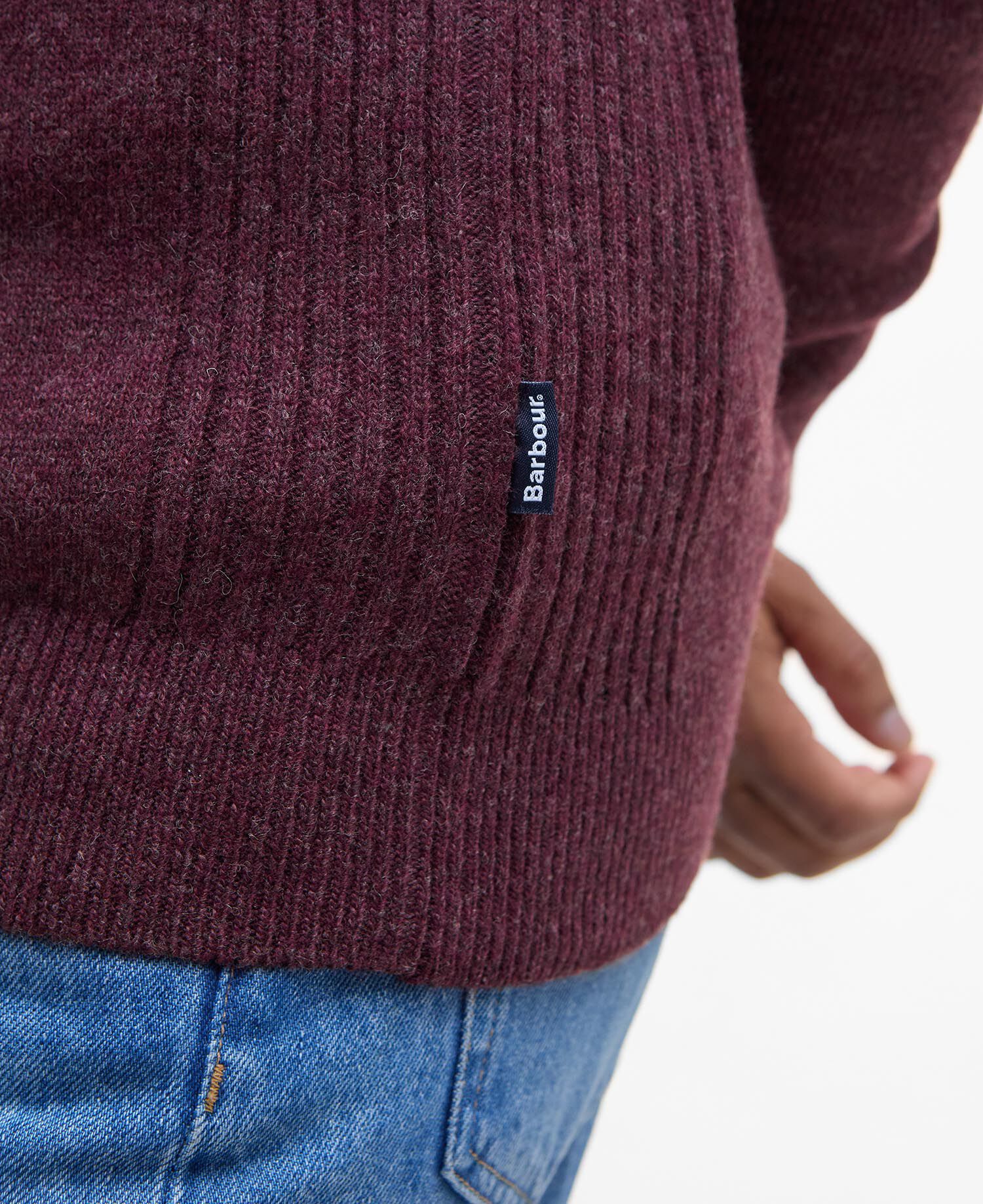 Holden Quarter-Zip Jumper Ruby Marl