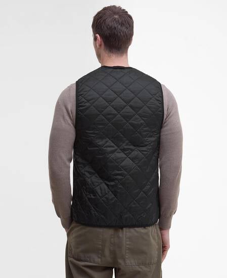 Quilted Zip-In Liner Black-Modern
