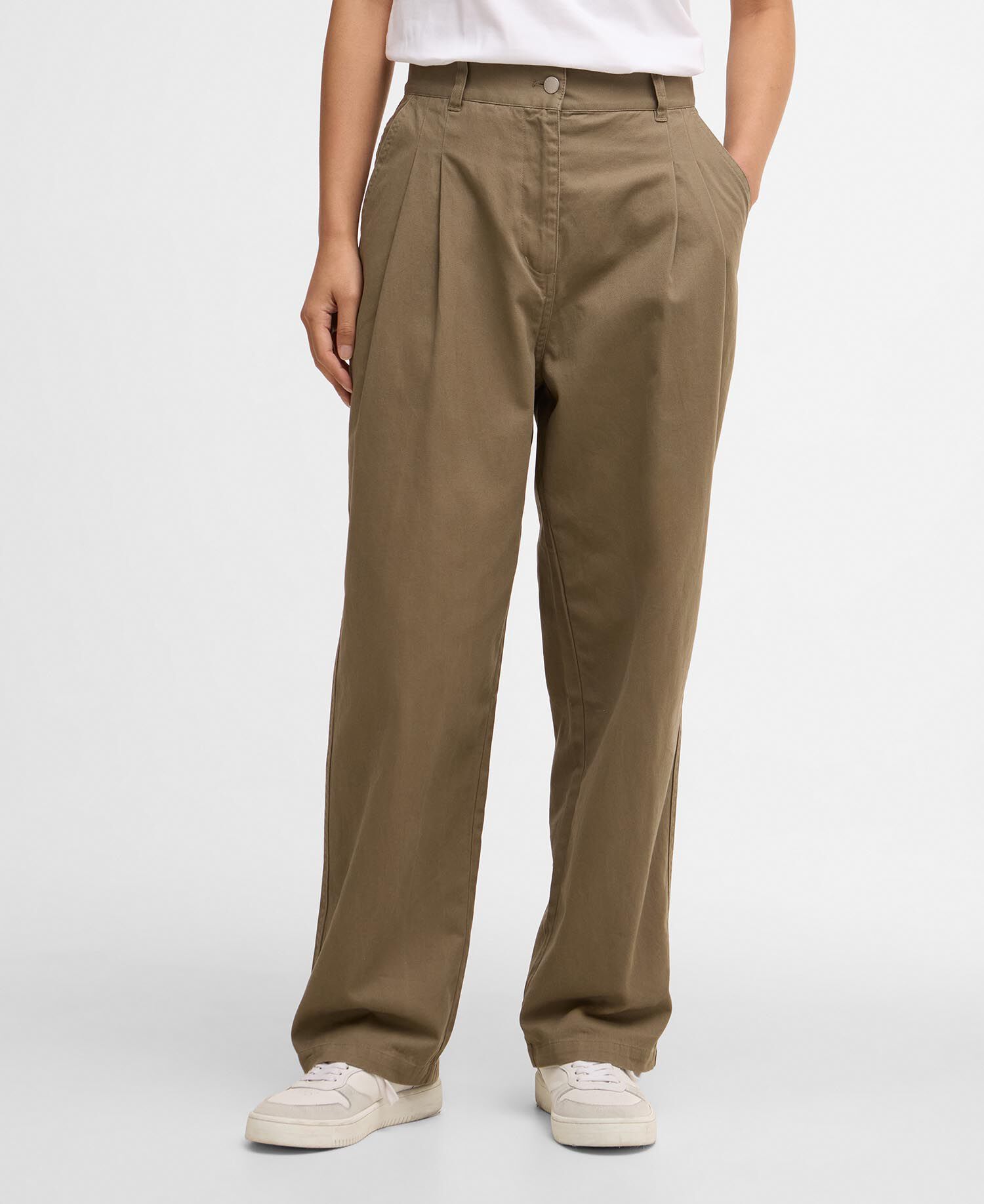 Fern Tapered Trousers Dusky Green