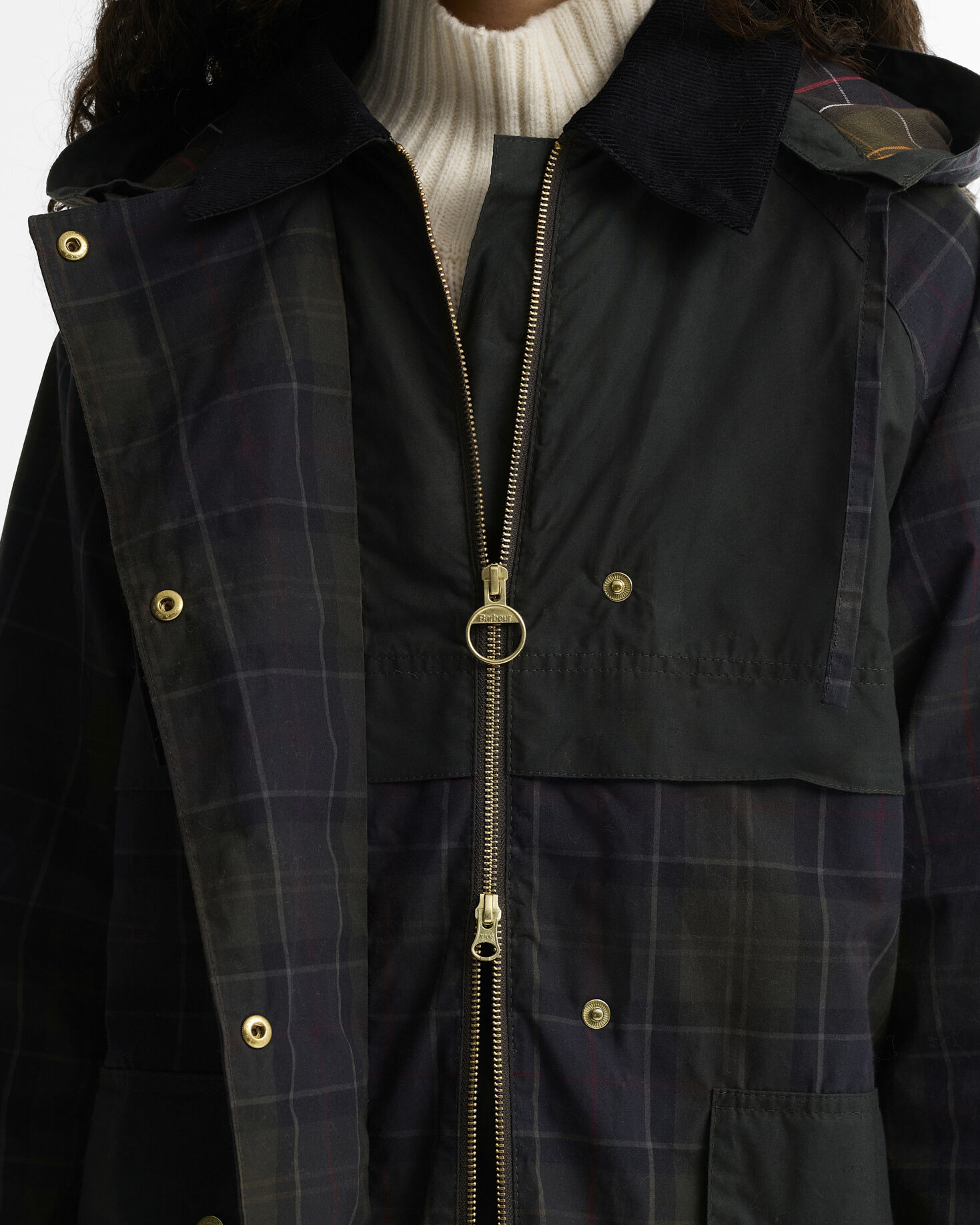 Giacca casual Elsie Shadow Classic/Dk Fern/Mixed Tartan