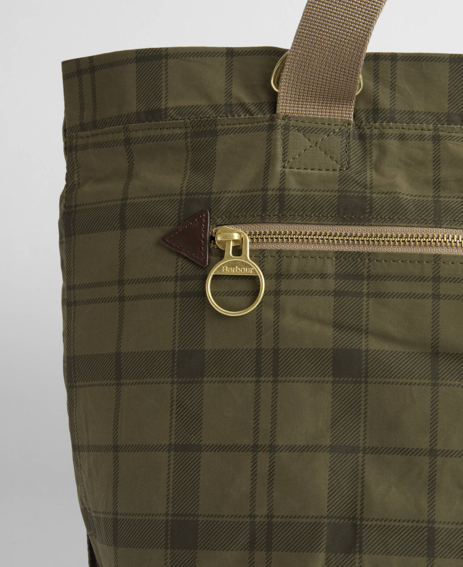 Borsa tote Transport Carry-All Dusky Green Tartan image number 8
