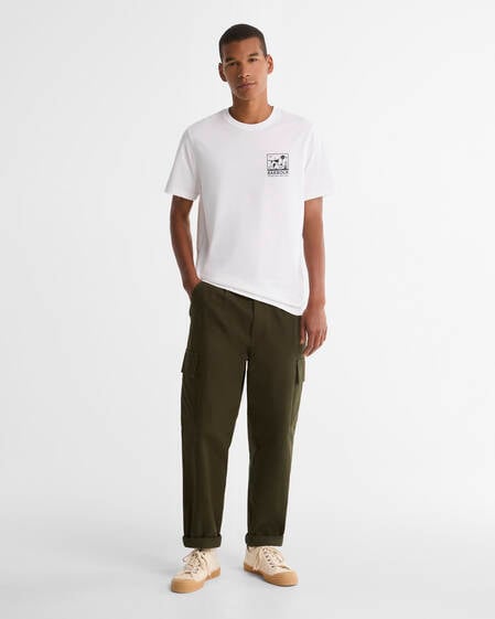 Setter Graphic Tailored T-shirt White