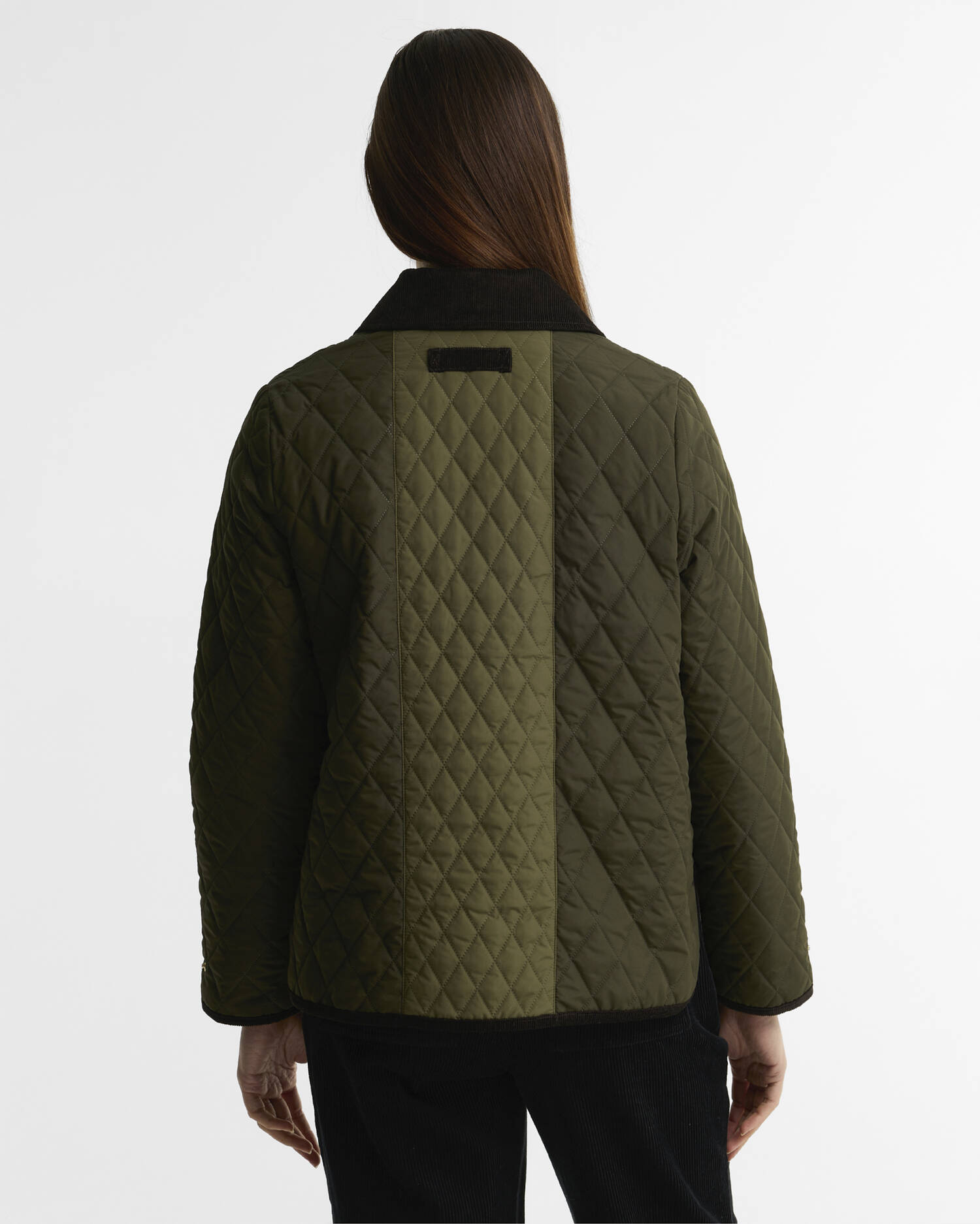 Ainsdale Patchwork Quilted Jacket Olive/Fern/Shadow Classic image number 2