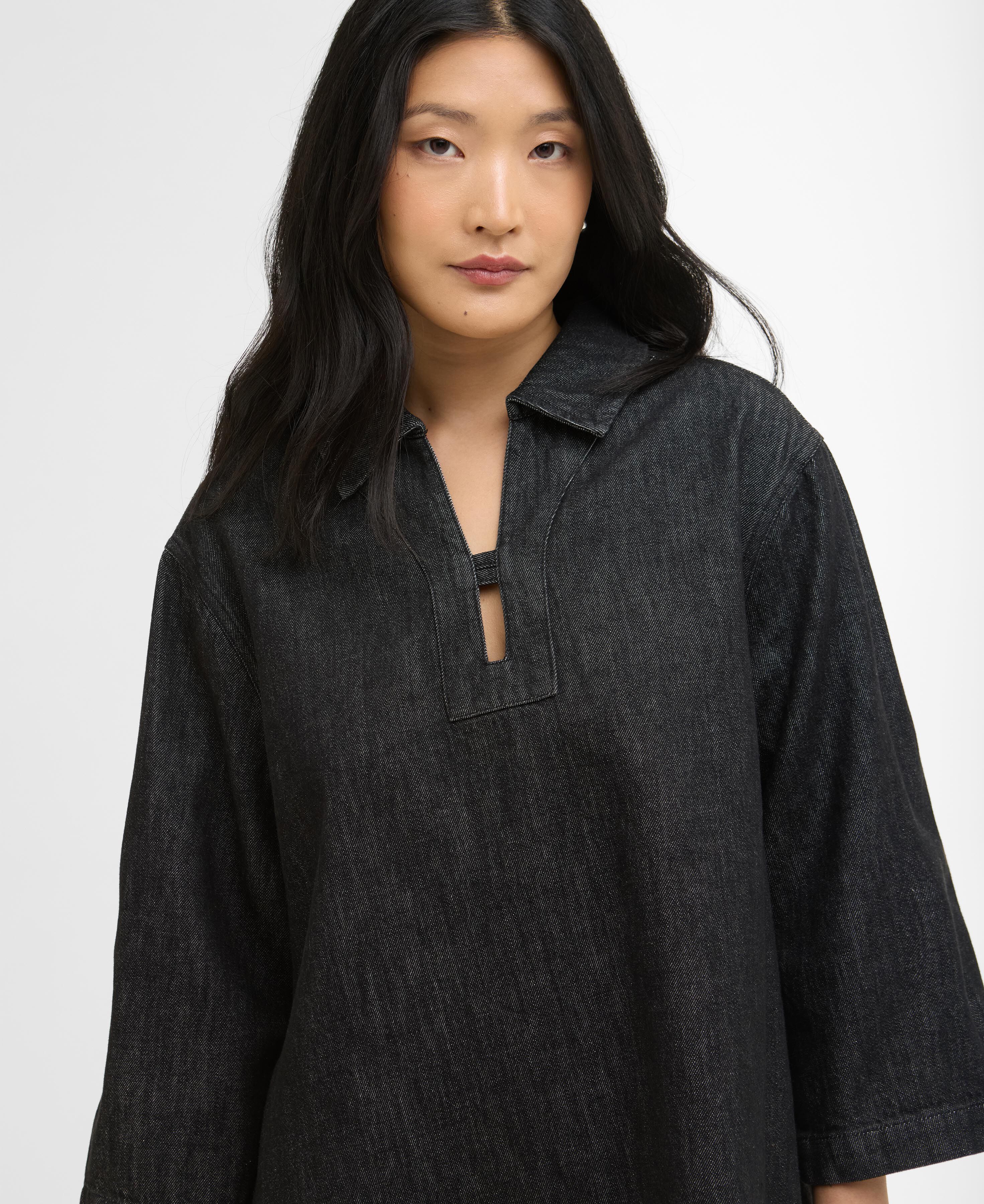 Mini abito in denim Myra Black Denim