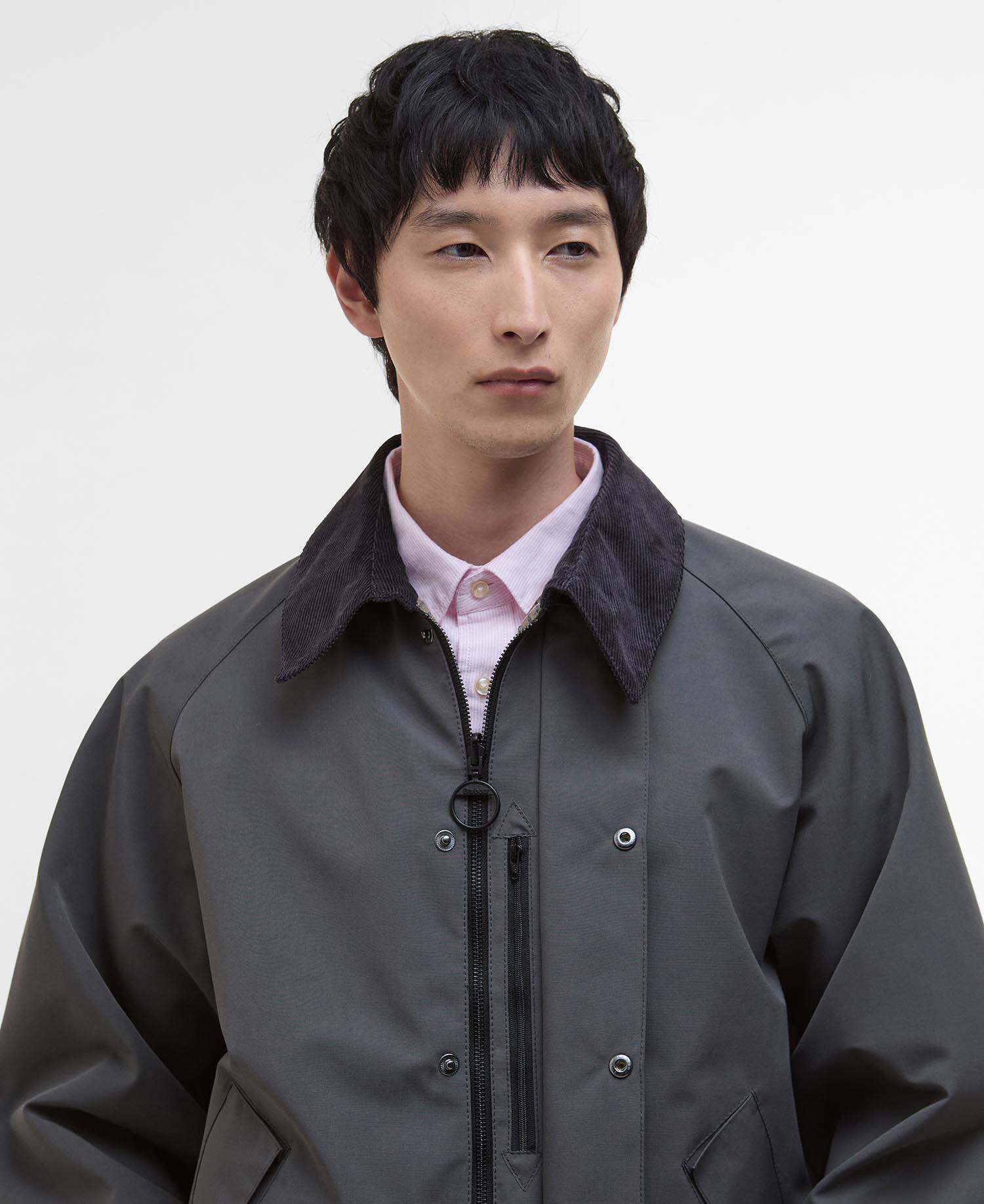 Oversized Reversible Transporter Jacket Asphalt Grey image number 3