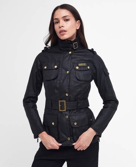 Ladies' International Waxed Jacket Classic Black