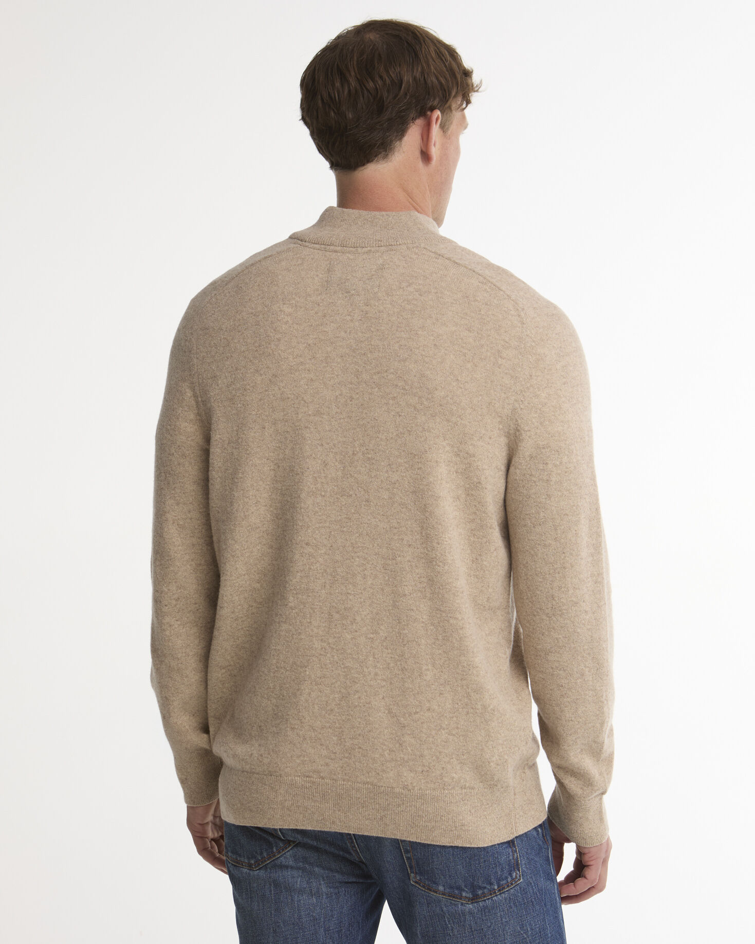 Briggs Half-Button Jumper Military Brown