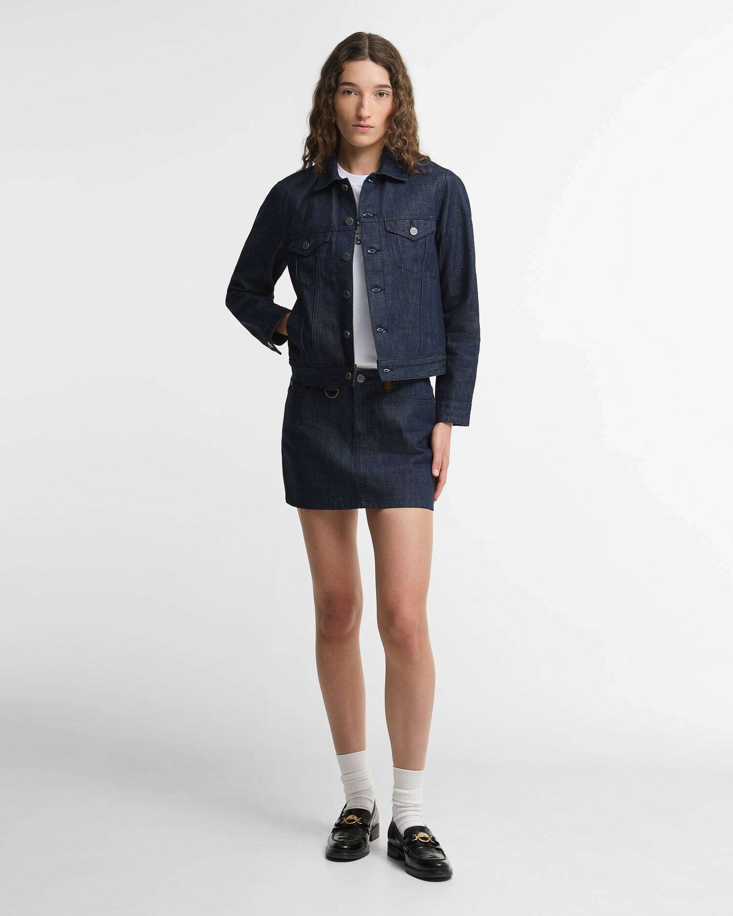 Barbour x A.P.C. Denim Mini Skirt Denim image number 1