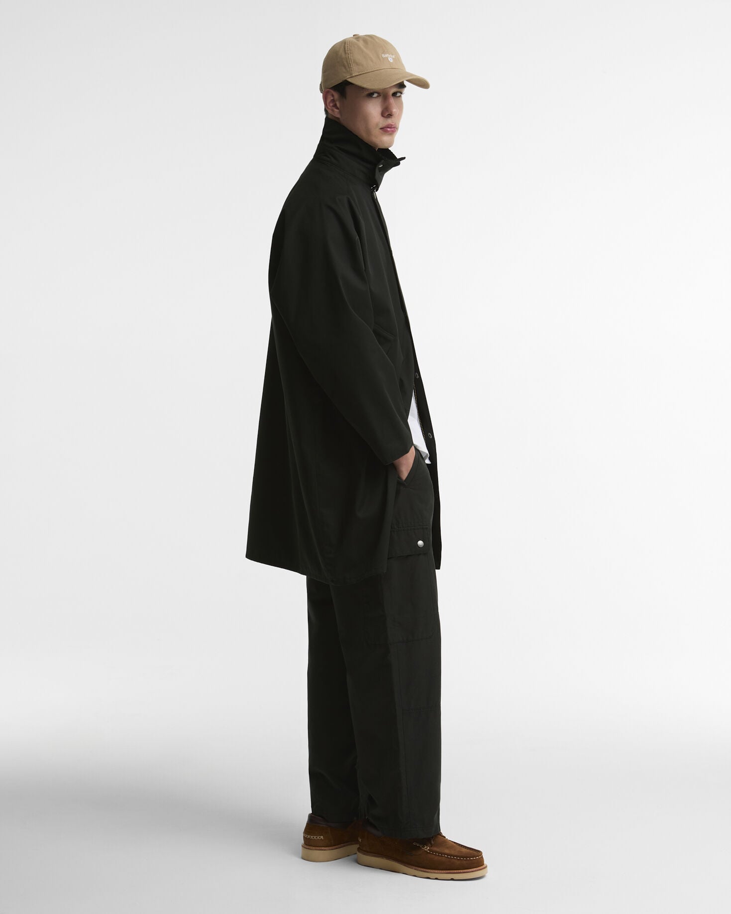 Barbour Wachsjacke Long Transport Black