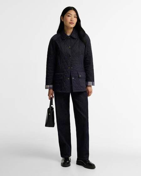 Summer Beadnell Quilted Jacket Classic Navy