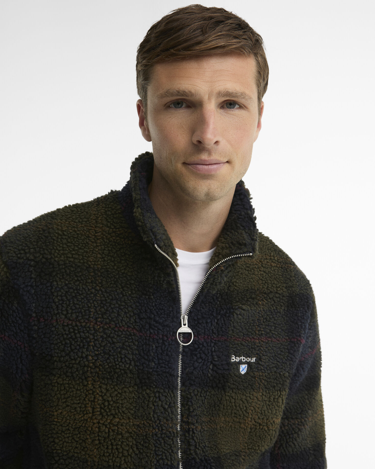 Pile sherpa con motivo tartan Shadow Classic Tartan