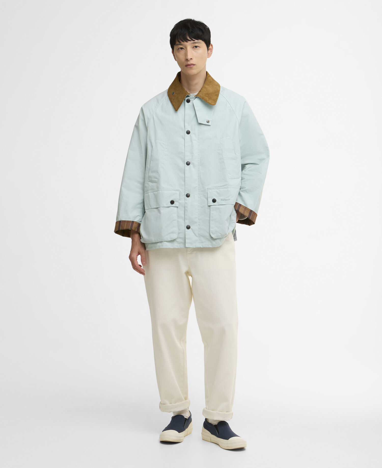 Freizeitjacke Oversized Bedale Ice Blue