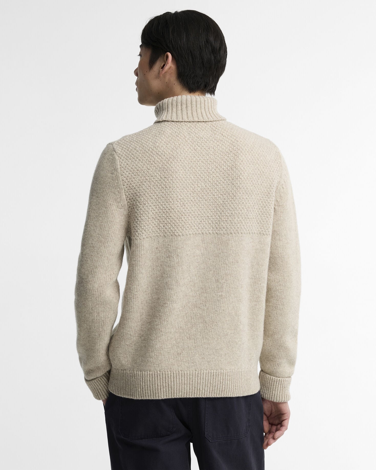 Northcliffe Submariner Rollneck Jumper Fog