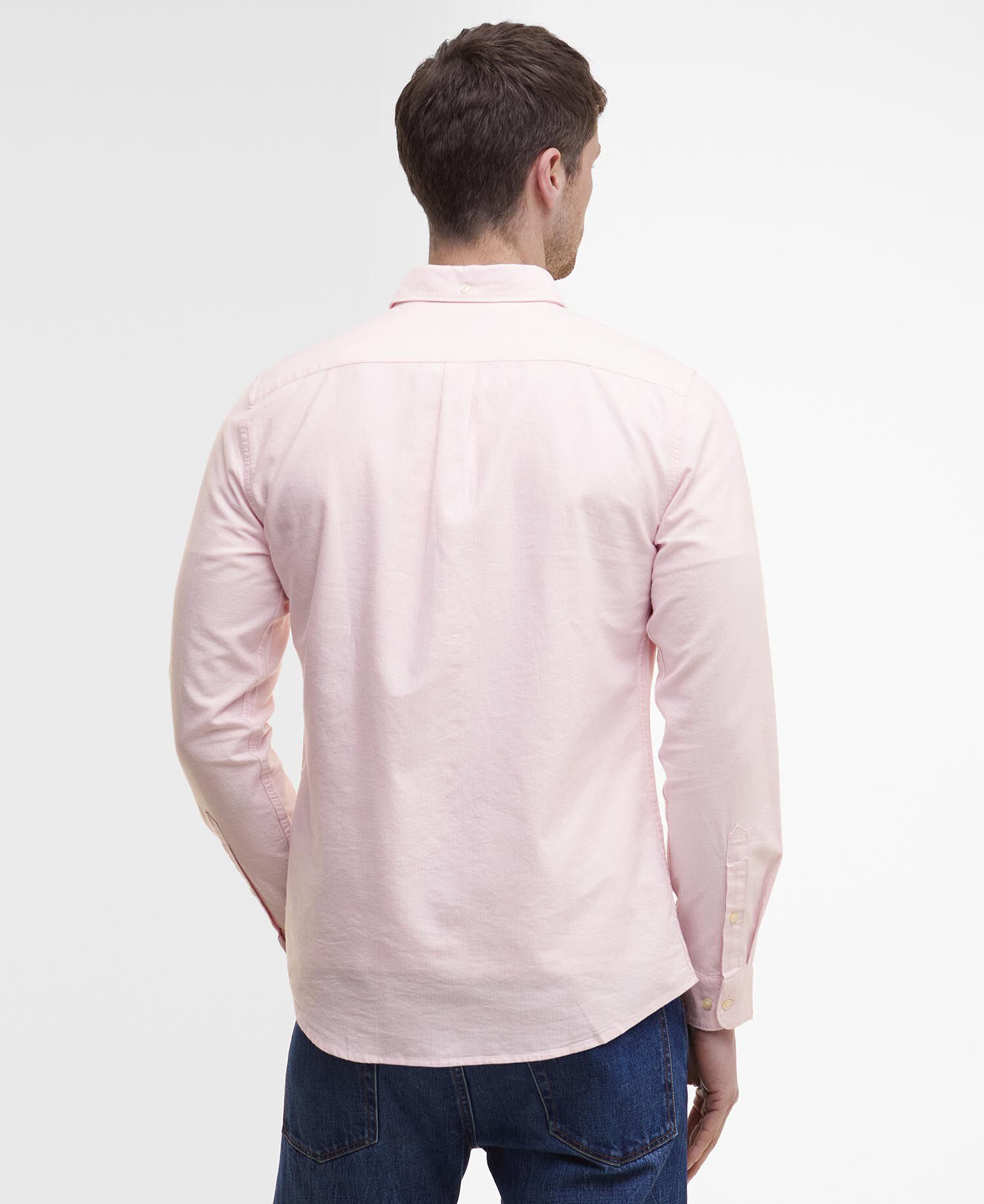 Striped Oxford Tailored Long-Sleeved Shirt Classic Pink