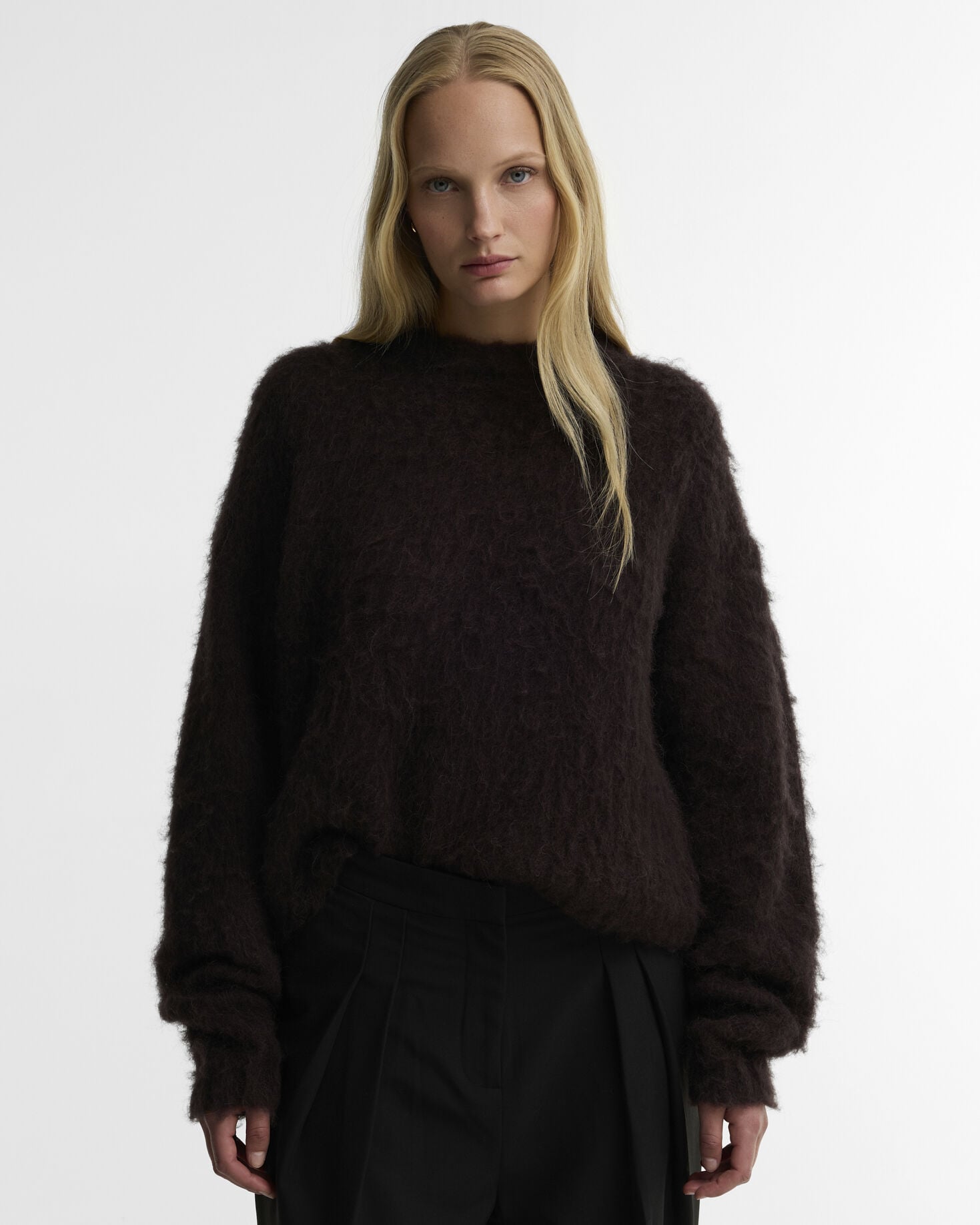 Gea Alpaca-Blend Crew Neck Jumper Truffle