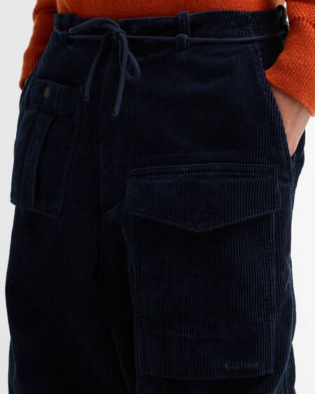 Barbour x Norbit Oversized Cord Trousers Navy