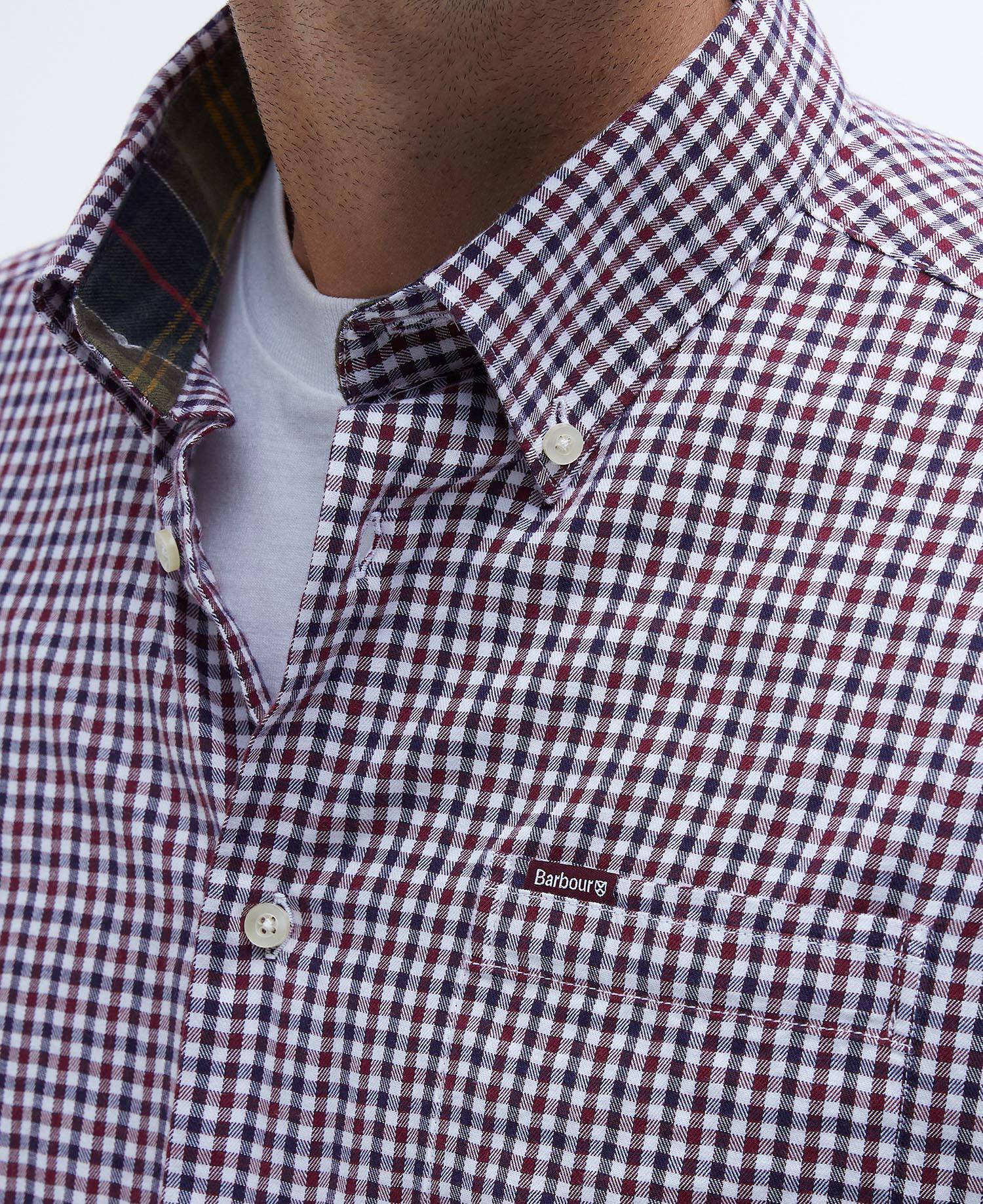 Padshaw Tailored Long-Sleeved Shirt Rich Red image number 5