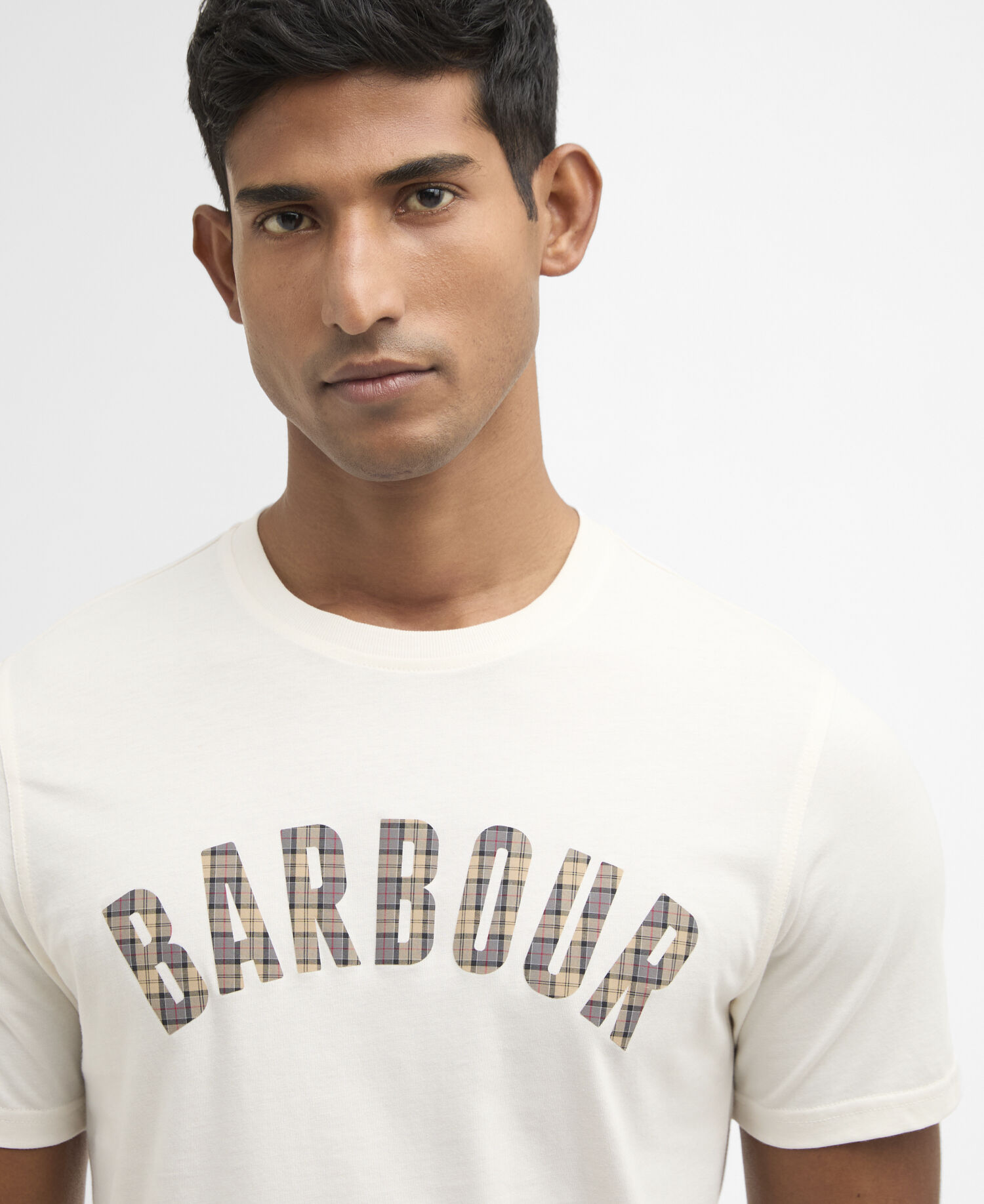 Berwick Tartan T-Shirt Whisper White