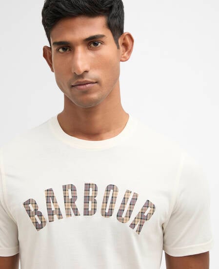 T-Shirt Berwick Tartan Whisper White