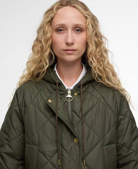 Giacca trapuntata Braidley Olive/Ancient Tartan