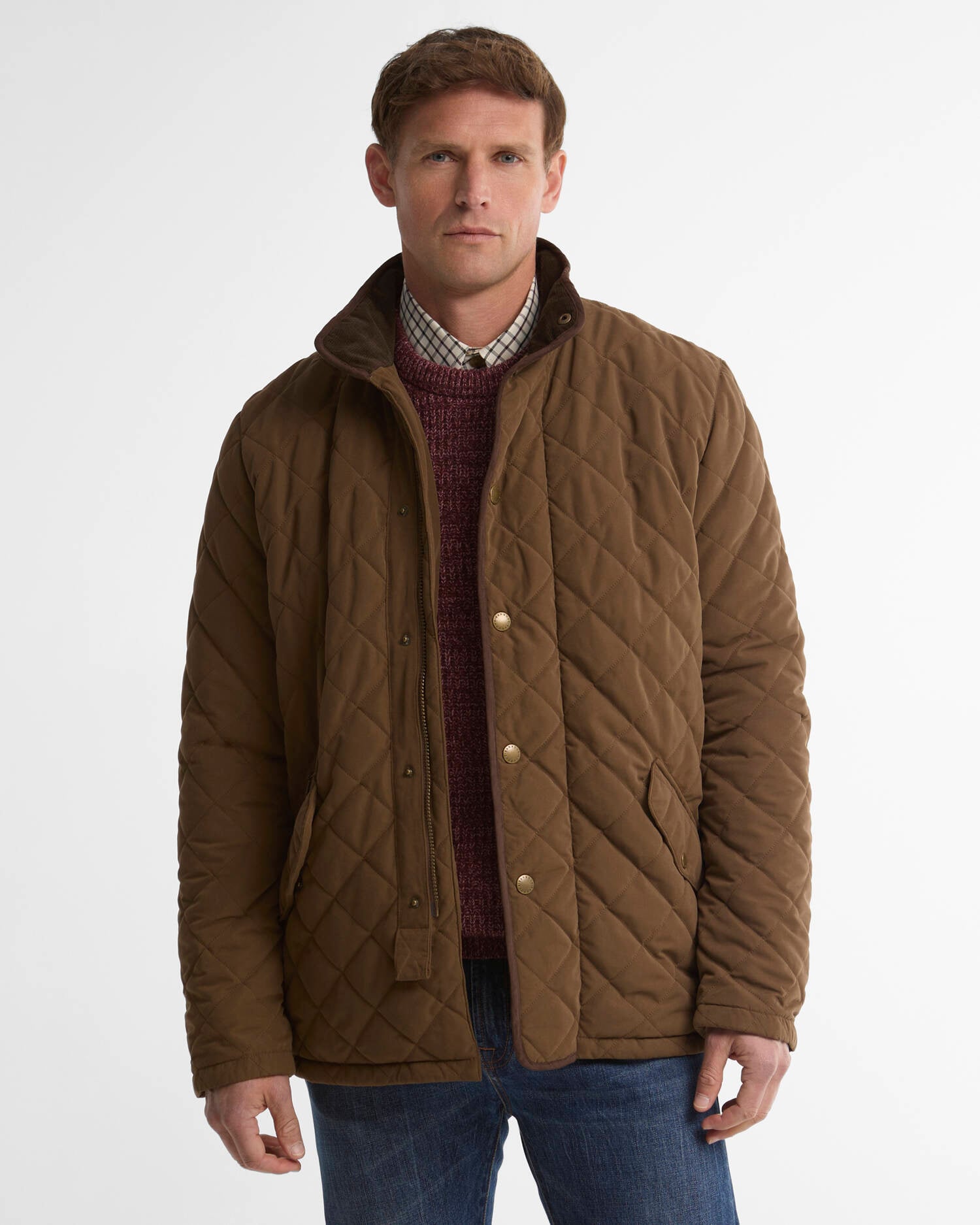 Shoverler Quilted Jacket Dk Sand image number 0