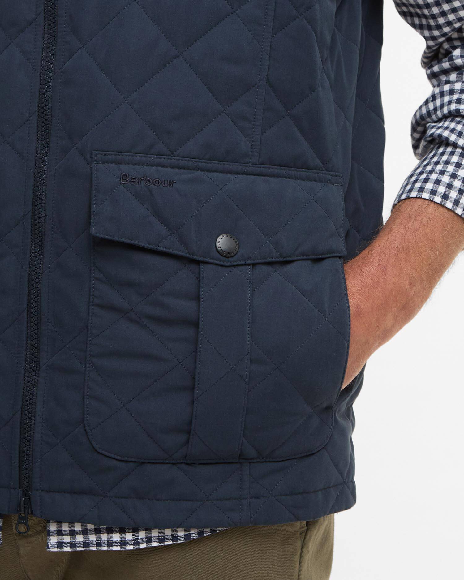 Sander Quilted Gilet Navy image number 5