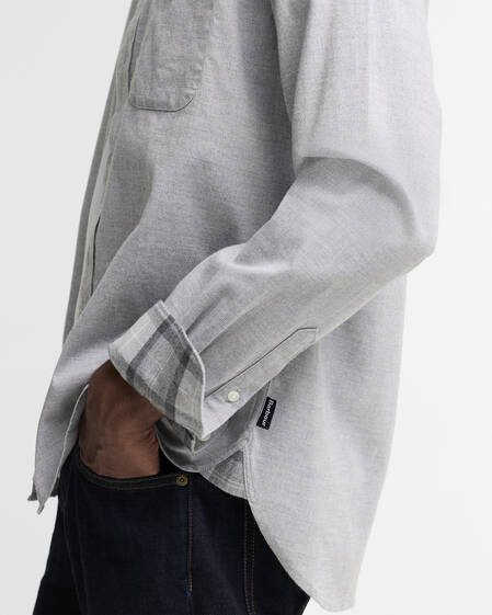 Barbour Hemd Nevis Authentic Fit Grey Marl