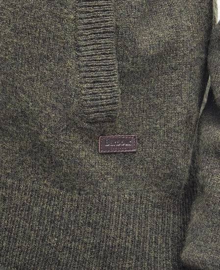 Essential Elbow-Patch Cardigan Seaweed